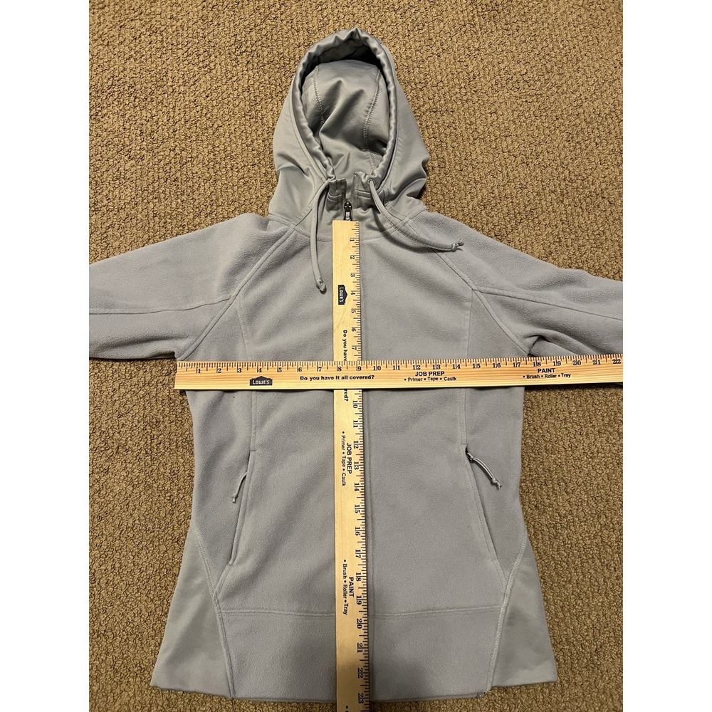 Columbia Fleece Jumper Hoodie Women's XSmall Light Grey Full Zip - Picture 6 of 6